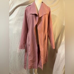 Vero moda pink trench coat with belt